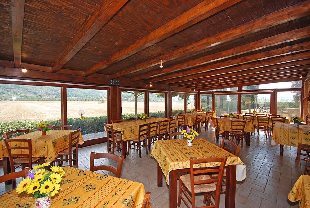 La veranda del ristorante