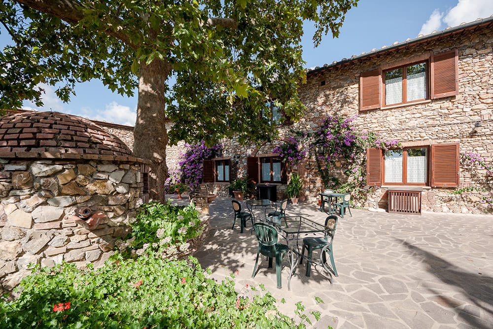 The inner courtyard